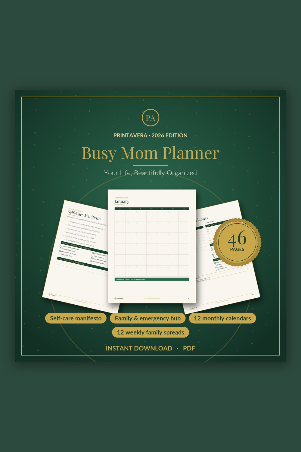 Kids & Family Organization Printables