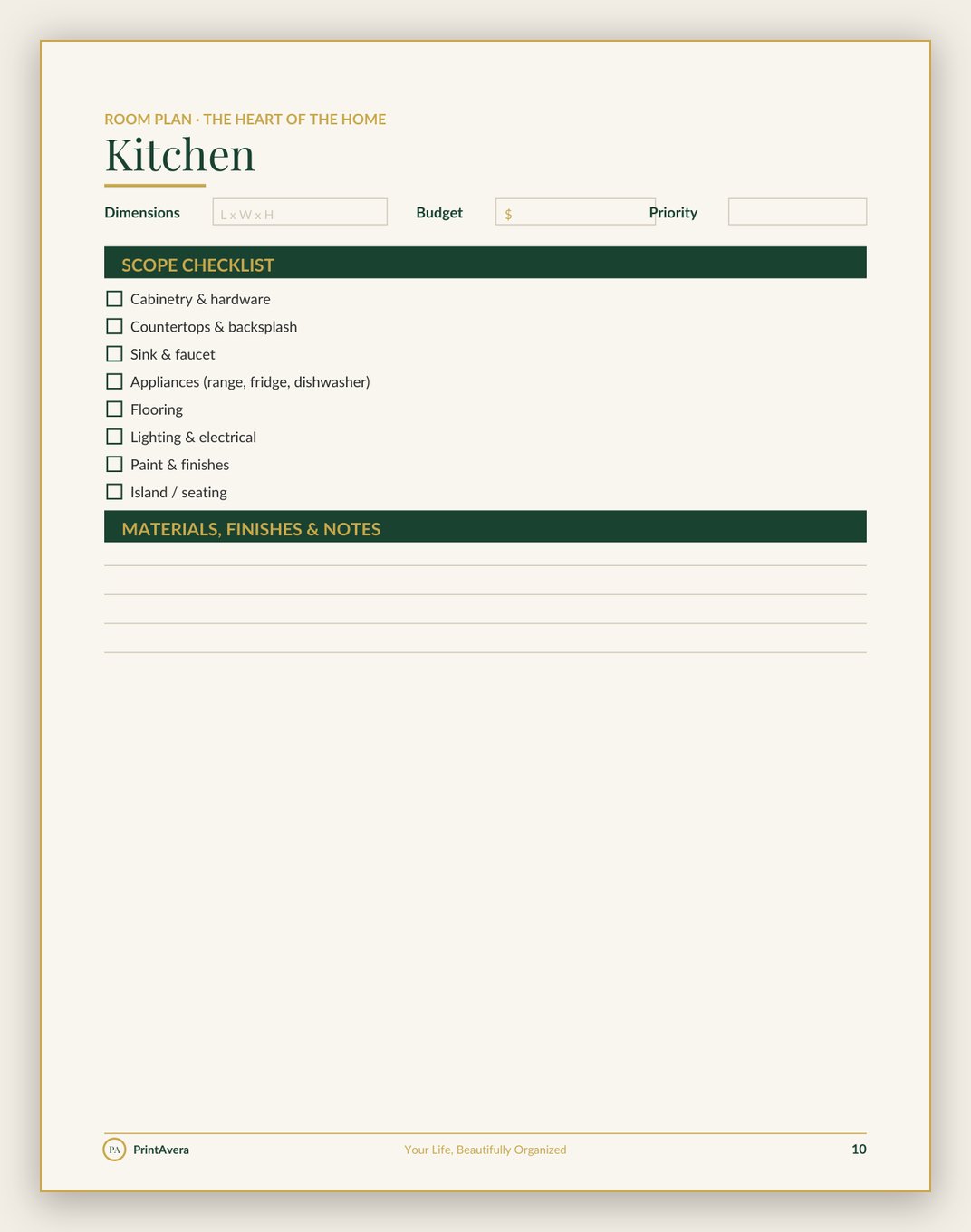 A sample page from the Home, Family & Digital Admin collection