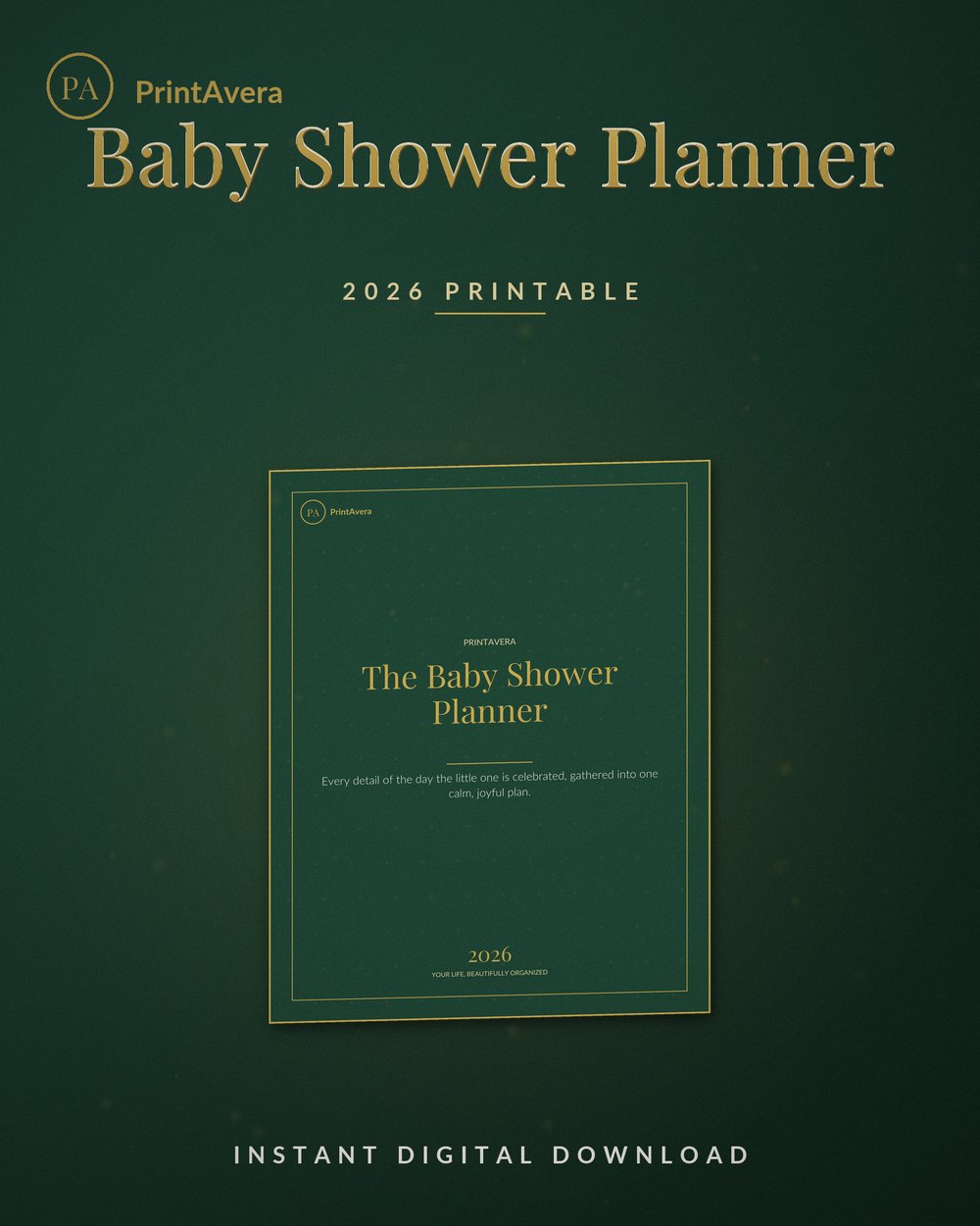 Baby Shower Planner — PrintAvera printable