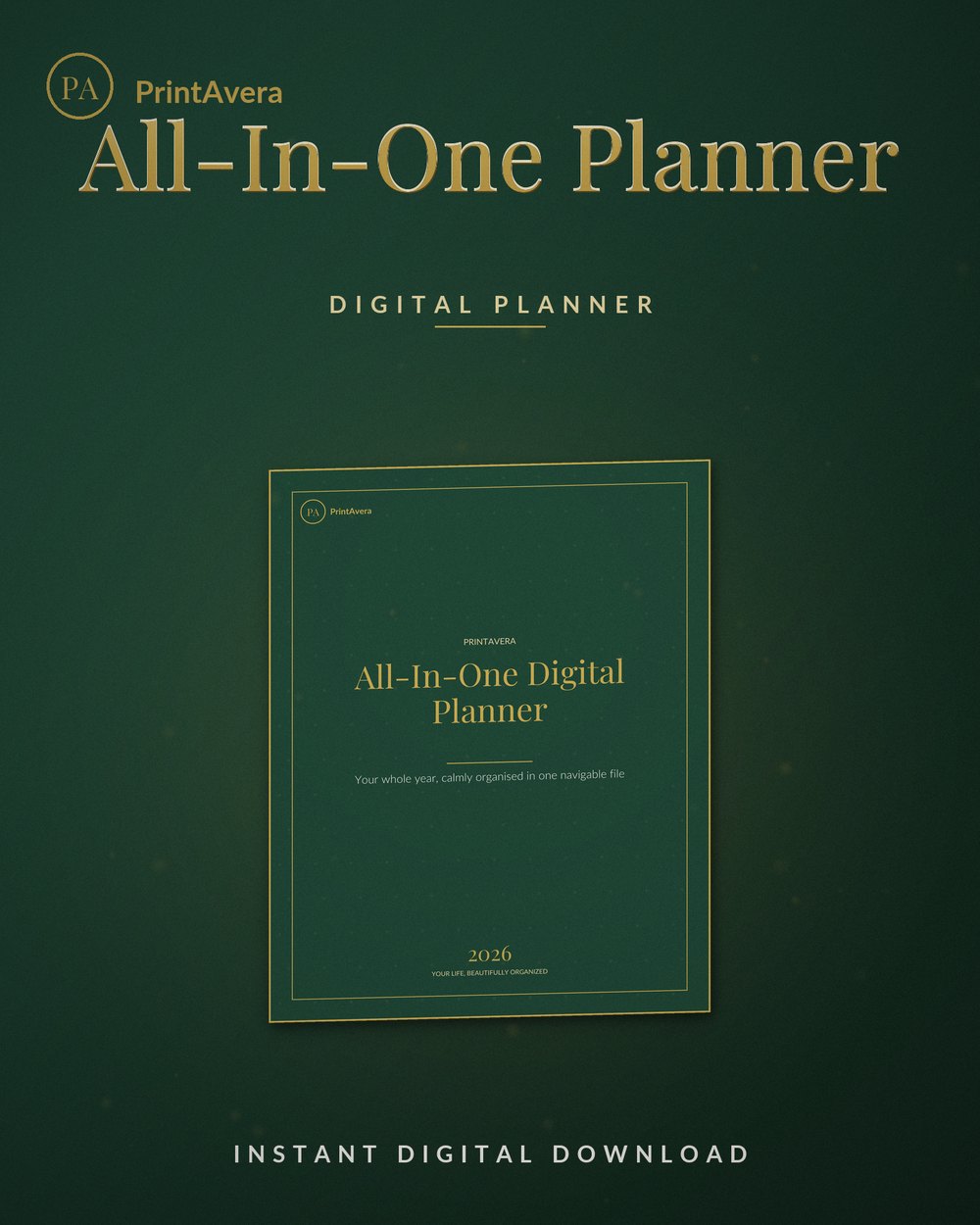 All-In-One Digital Planner — PrintAvera printable