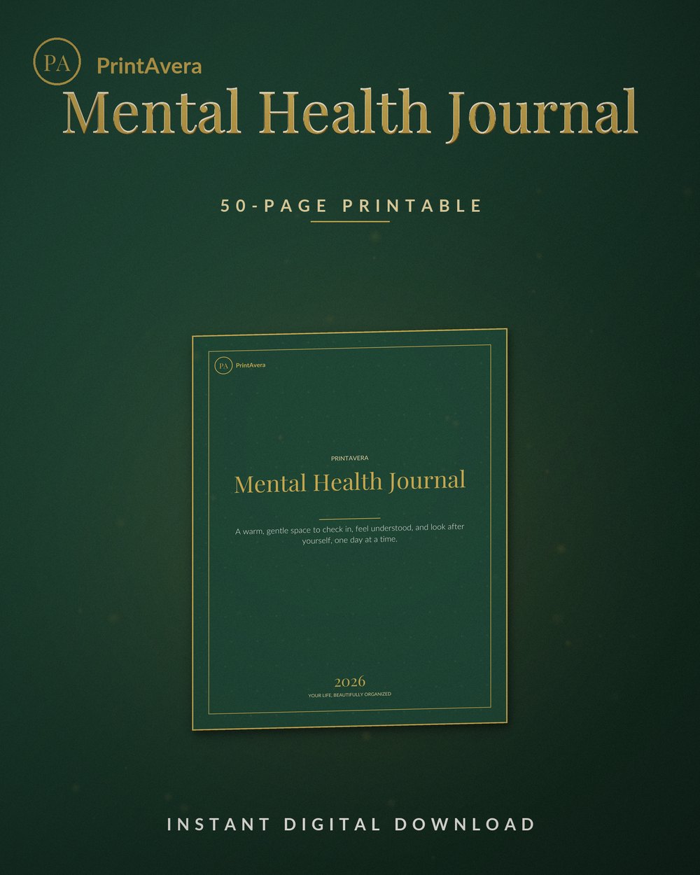 Mental Health Journal — PrintAvera printable