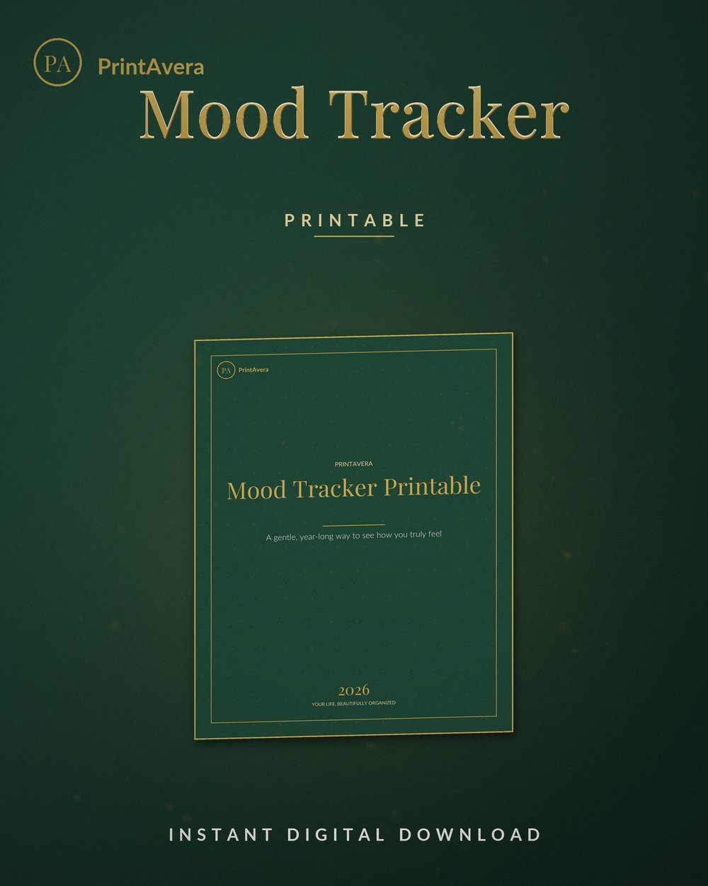Mood Tracker Printable — PrintAvera printable