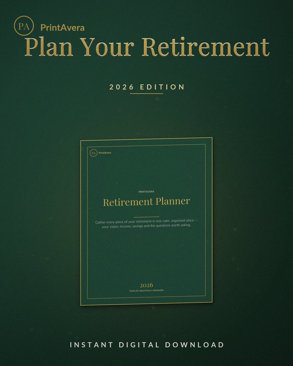 Retirement Planner — PrintAvera printable
