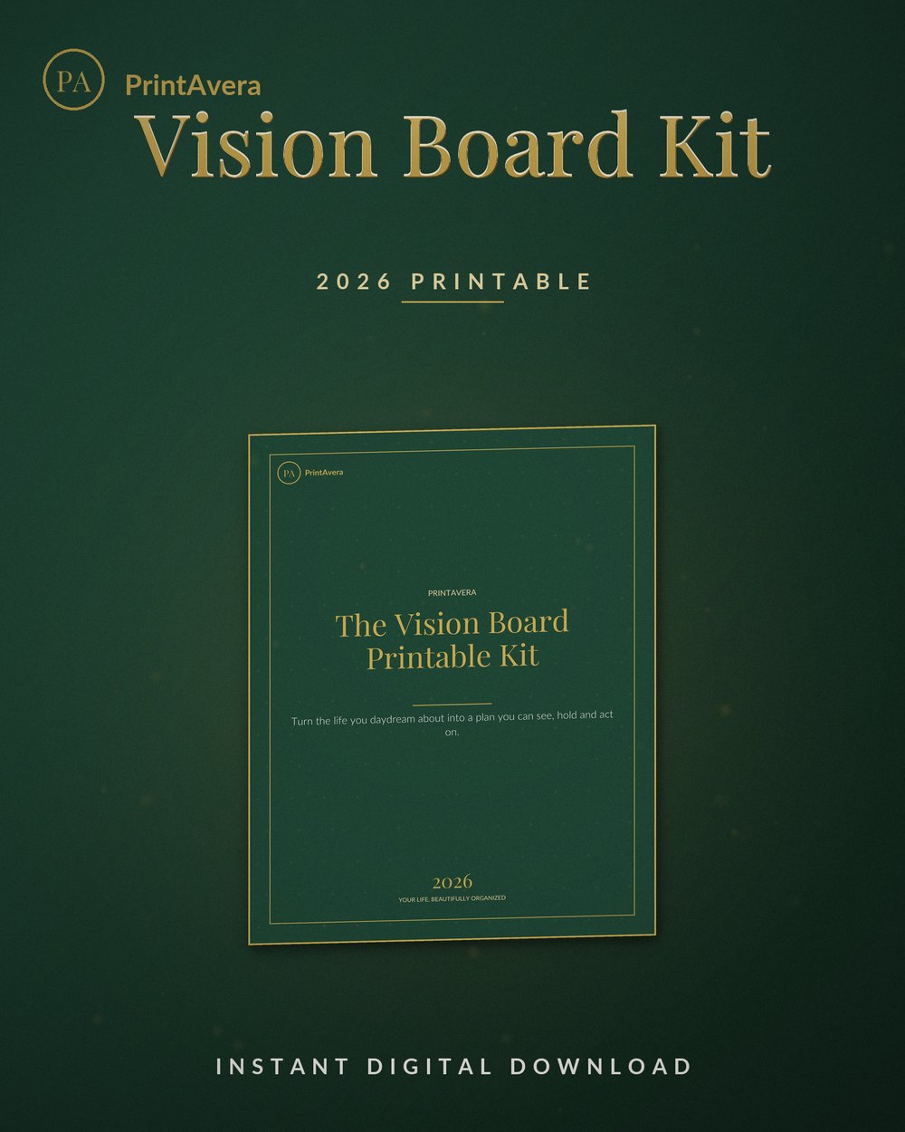 Vision Board Printable Kit — PrintAvera printable